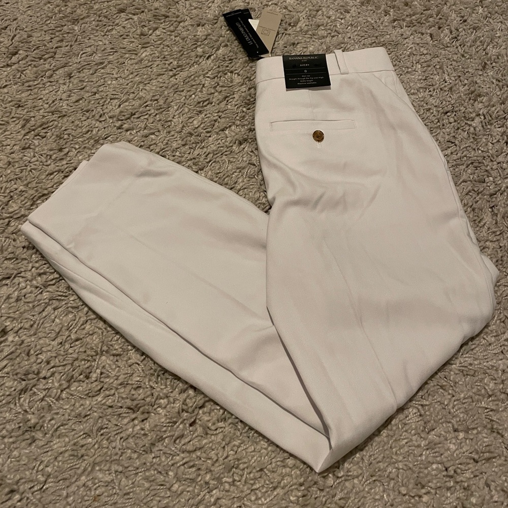 🆕 BANANA REPUBLIC White Ankle Pants ⚪️⚪️